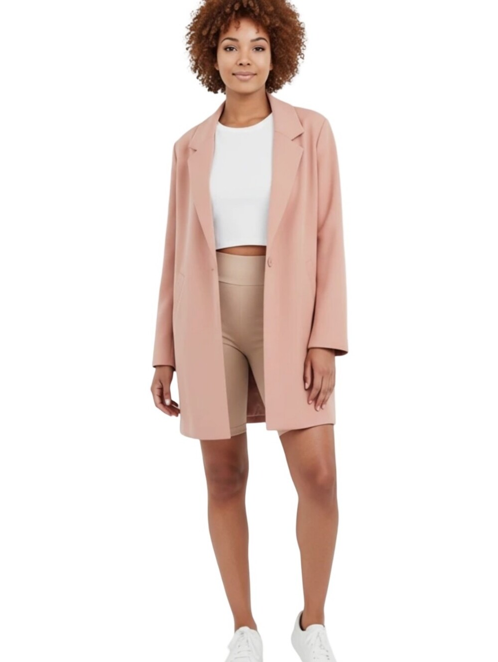 torrid Dusty Rose Longline Blazer Plus Size 2 2X Career Workwear Academia